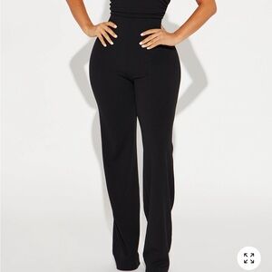 Fashion Nova Black High-Waisted Jumpsuit